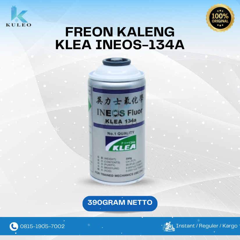 Freon Kaleng KLEA R134a Ineos 390gr / Freon Klea ineos kaleng
