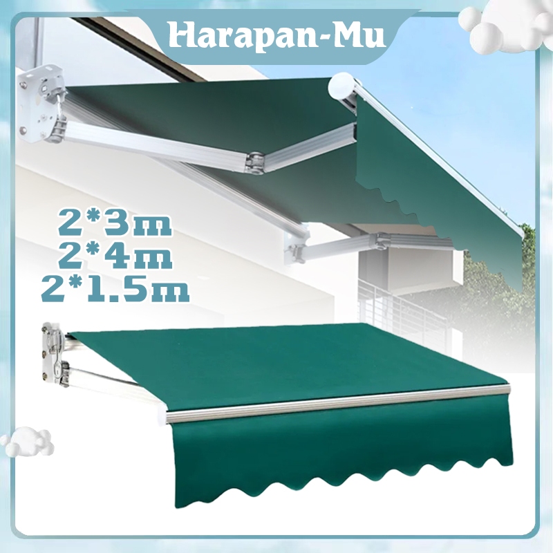 Perlindungan Uv Kanopi Lipat Manual / Canopy Rumah Gulung Tahan Air