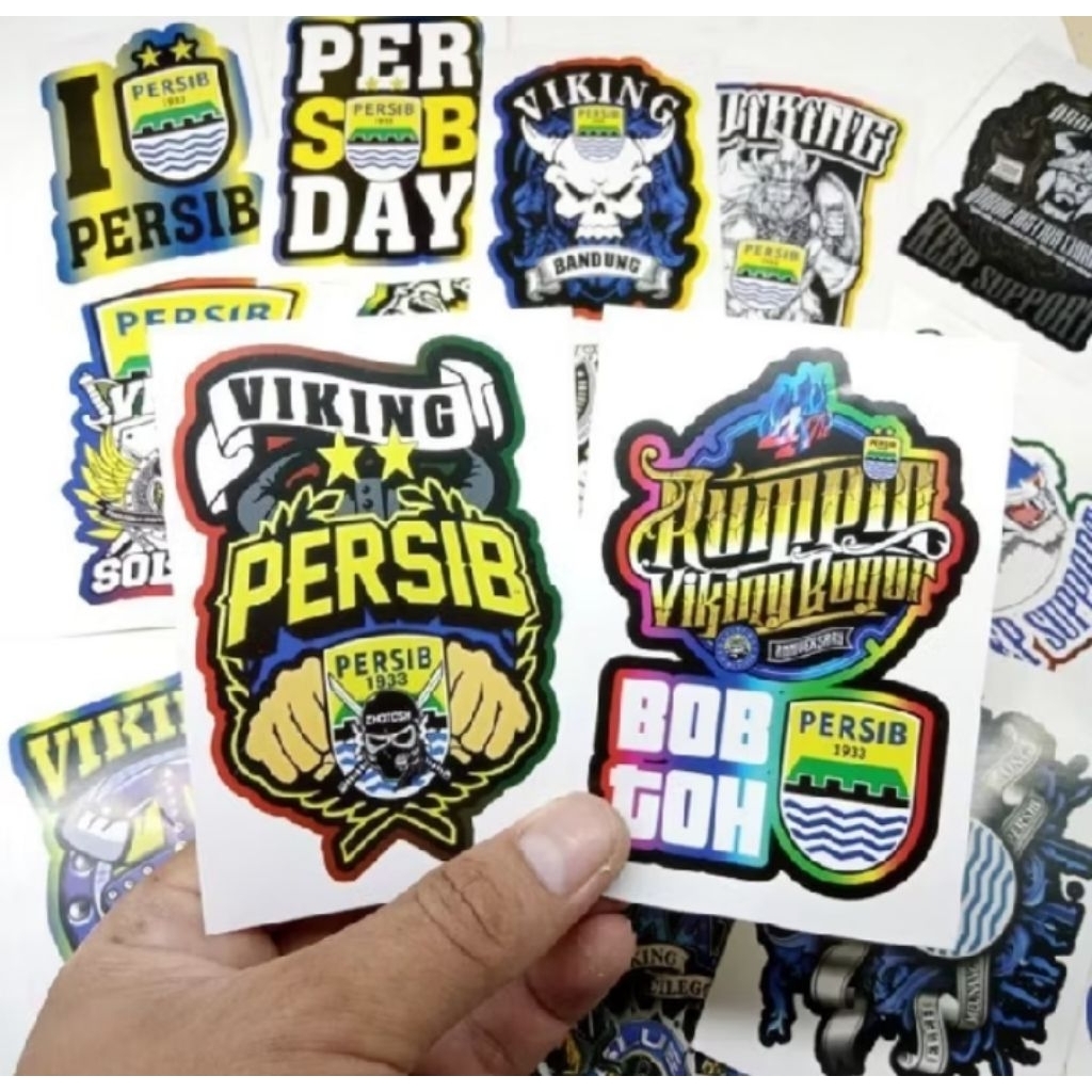 

10 PCS STIKER PERSIB BANDUNG STIKER BOBOTOH FANS CLUB