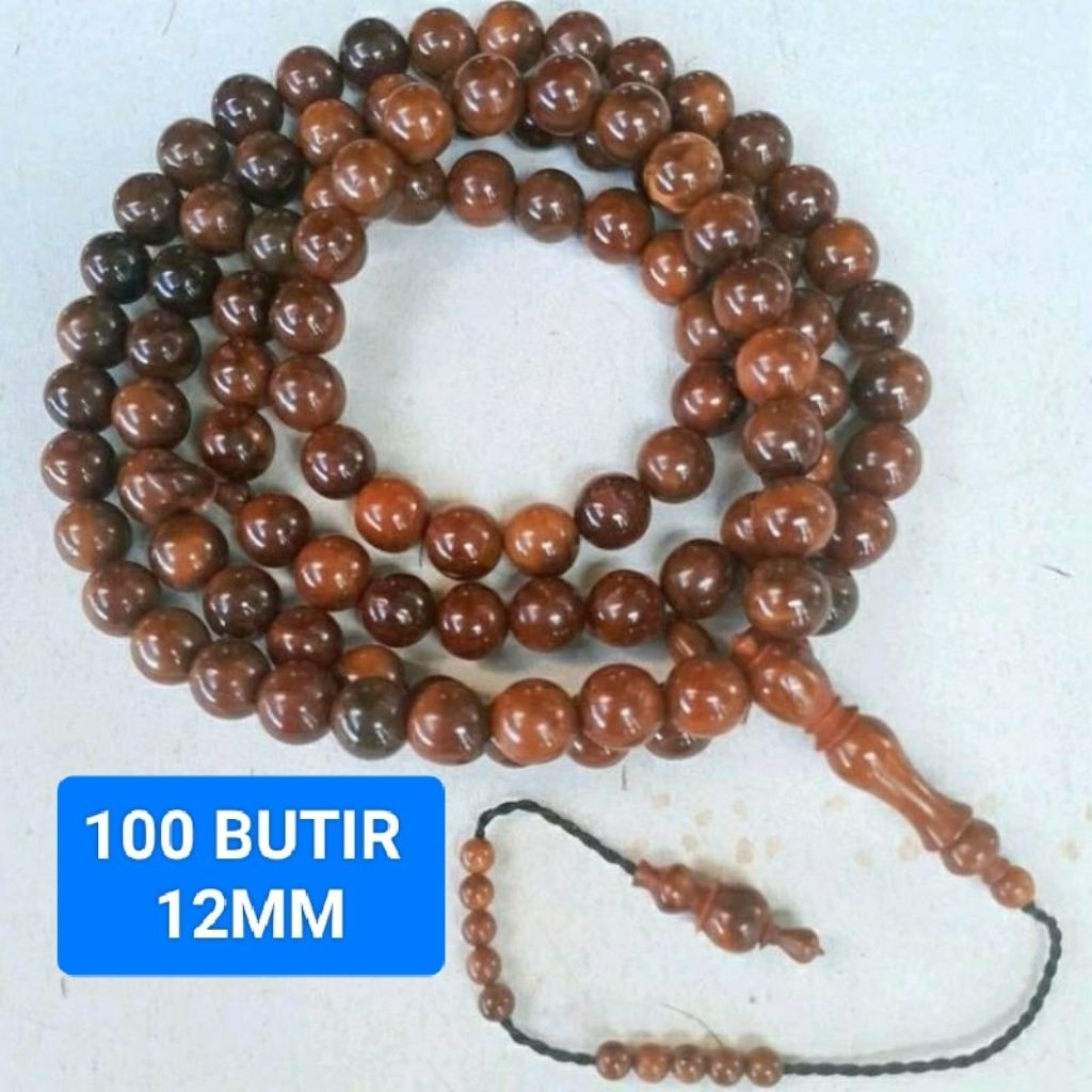 tasbih 100 butir tasbih kokka asli 12mm tasbih jumbo kokkah kaoka
