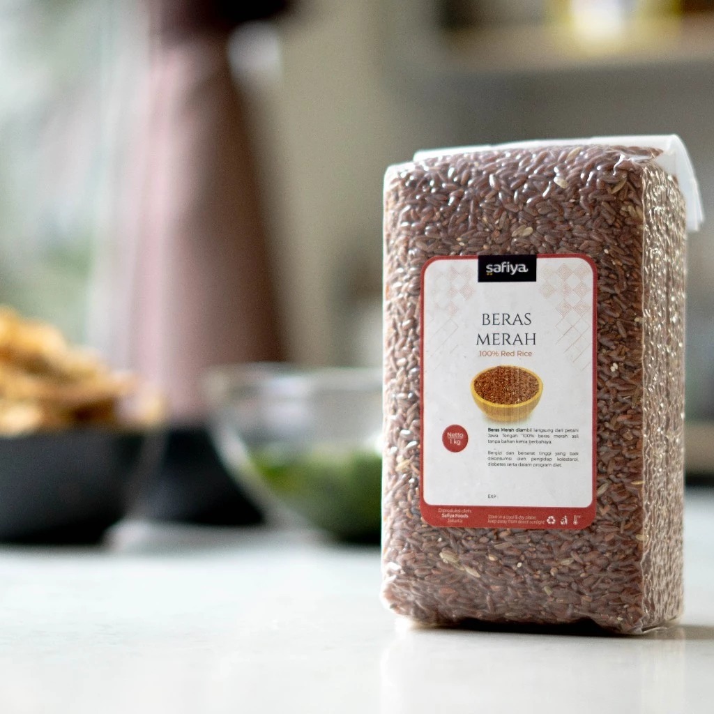 

Beras Merah Organik Safiya Kemasan 1 Kg Kualitas Terbaik 100% Pulen Premium