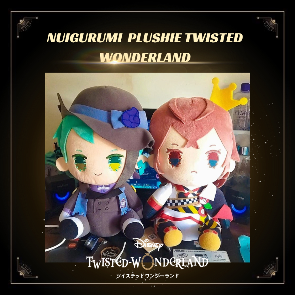 [BOLEH NEGO] Disney Twisted Wonderland Handmade Plushie Jade Leech Riddle Rosehearts Boneka Nuigurum