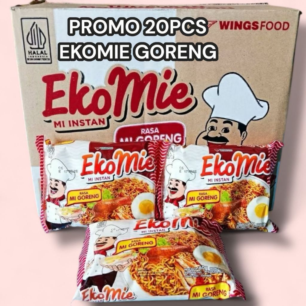 

EkoMie Mi Instan Rasa Goreng paket 20 pcs