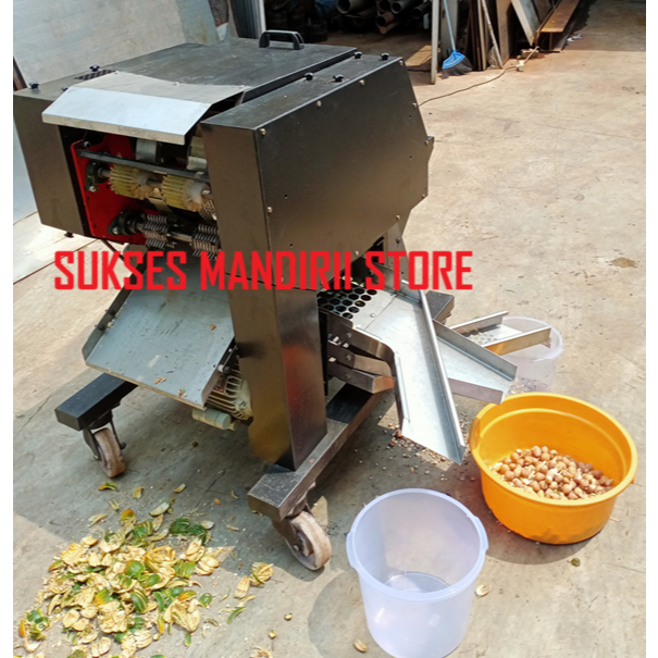 Mesin Pengupas Kulit Pinang Muda 2 Conveyor / Mesin Pengupas Pinang