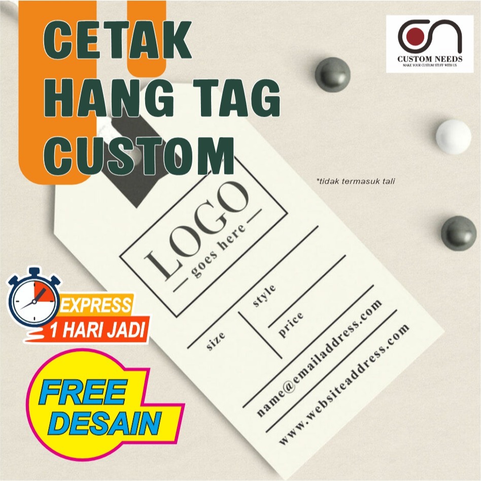 

Label Hangtag Baju / Hang Tag Baju / Hang Tag Custom / Hang Tag Premium