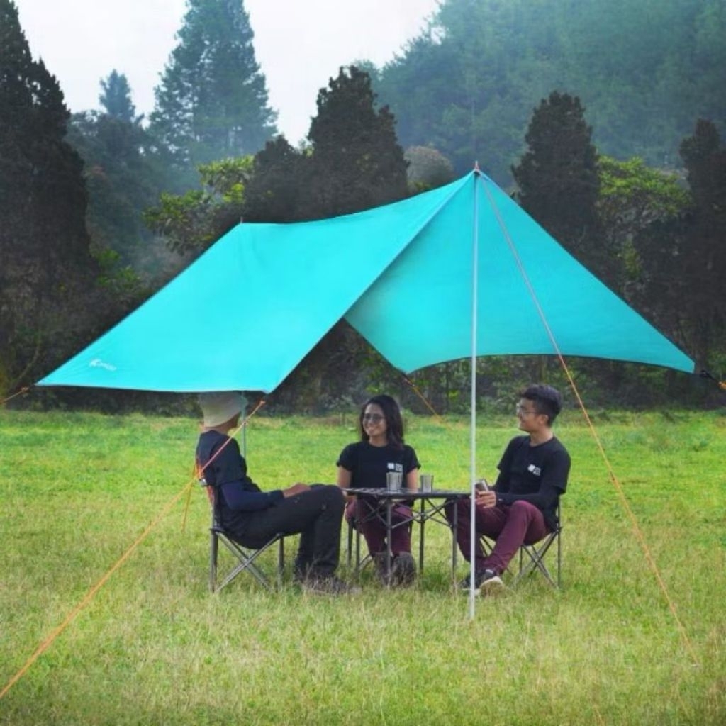 Flysheet Dhaulagiri Chanodug Dengan Tiang Pole - Flysheet Tenda Camping Shelter