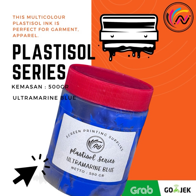

KODE C76Z 5GR Tinta Plastisol Ink Pigment Sablon Basis Minyak Banyak Warna