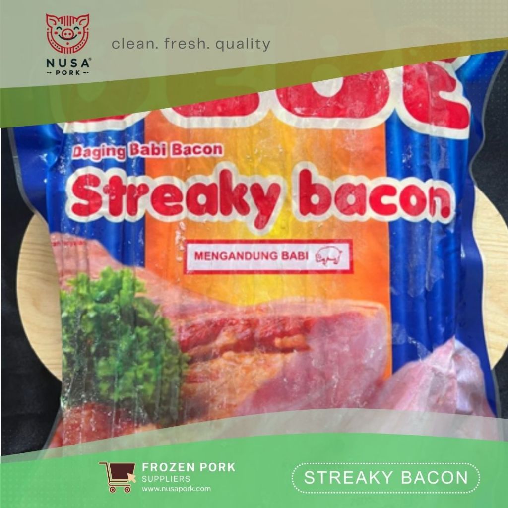 

Streaky Bacon SM 1kg – Daging Babi Asap Premium | NON-HALAL | Vacuum Pack