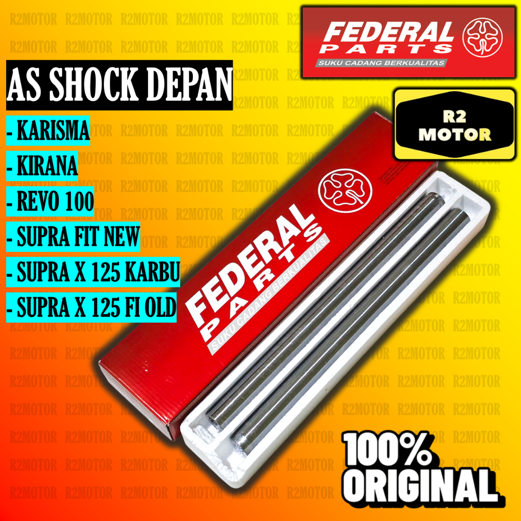 FP AS SKOK SHOCK DEPAN KPH KARISMA KIRANA REVO 100 SUPRA FIT NEW X 125 KARBU FI OLD LAMA ORIGINAL FE