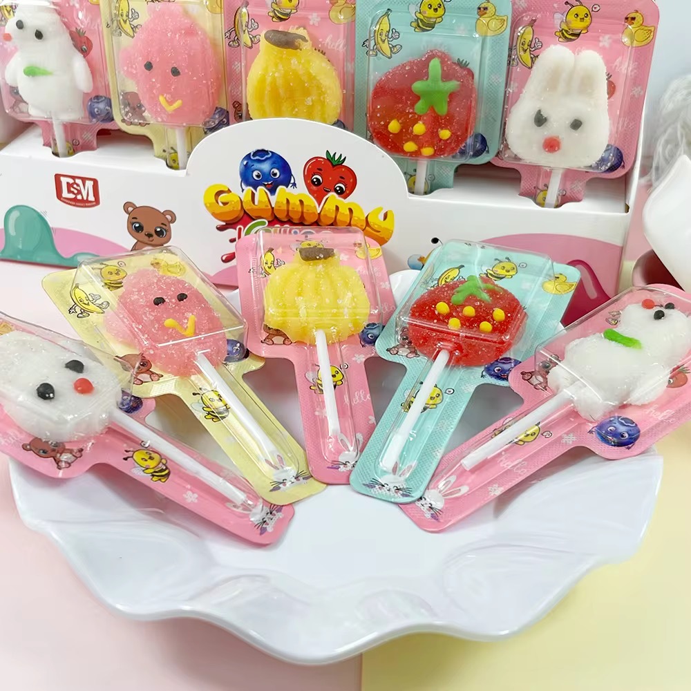 

RB Permen Gummy Lolipop Lunak 30 X 10 GR Rasa Buah By Warung Lolipop