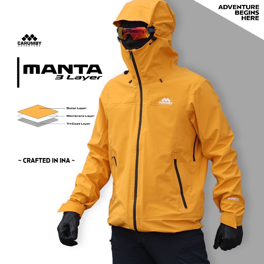 KODE W79L Jaket Gunung Carumby Manta 3 Layer Waterproof