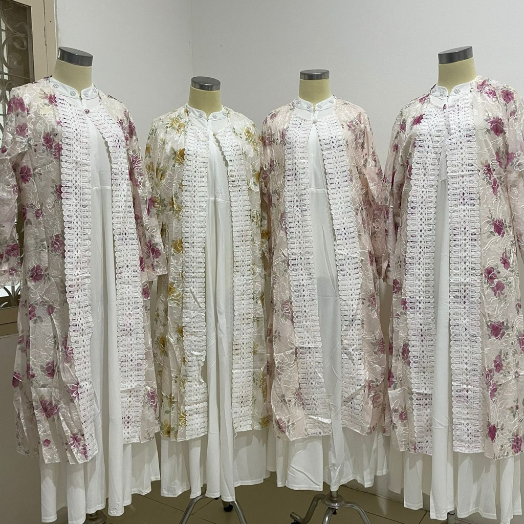 gamis motif bunga YL153