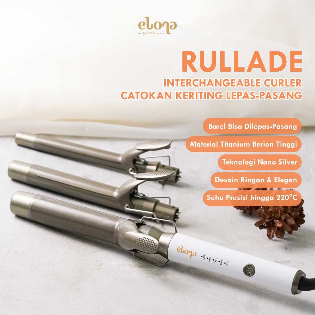 Elona Rullade Interchangeable Curler - Catokan Keriting