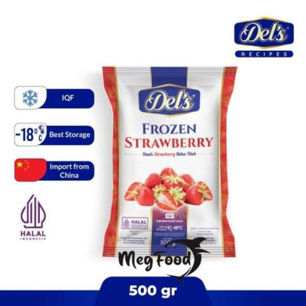 

DEL'S Strawberry Frozen 500 Gram