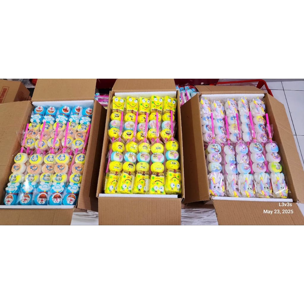 

(GROSIR) PERMEN EMPUK KARAKTER SEMUA VARIAN PER SATU DUS HITS, LUCU, IMUT DAN MENGGEMASKAN