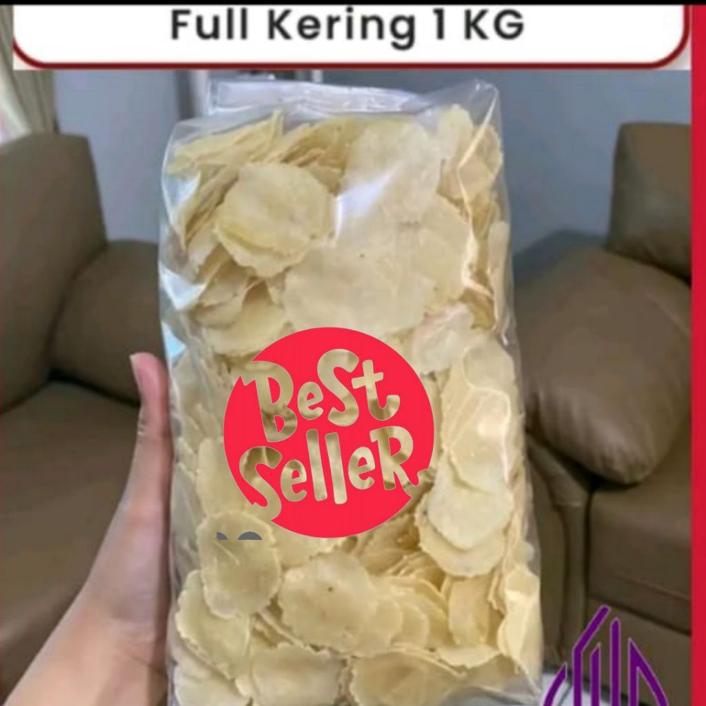 

produk iii Emping melinjo asli no campuran tipis kering kemasan 1kg original khas Pandeglang Banten