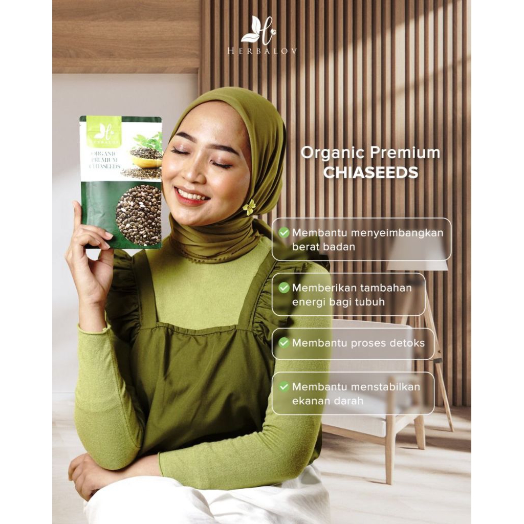 

CHIASEED ORGANIK PREMIUM HERBALOV, MENSTABILKAN TEKANAN DARAH,/DIET/PERUT BUNCIT/KESEHATAN JANTUNG