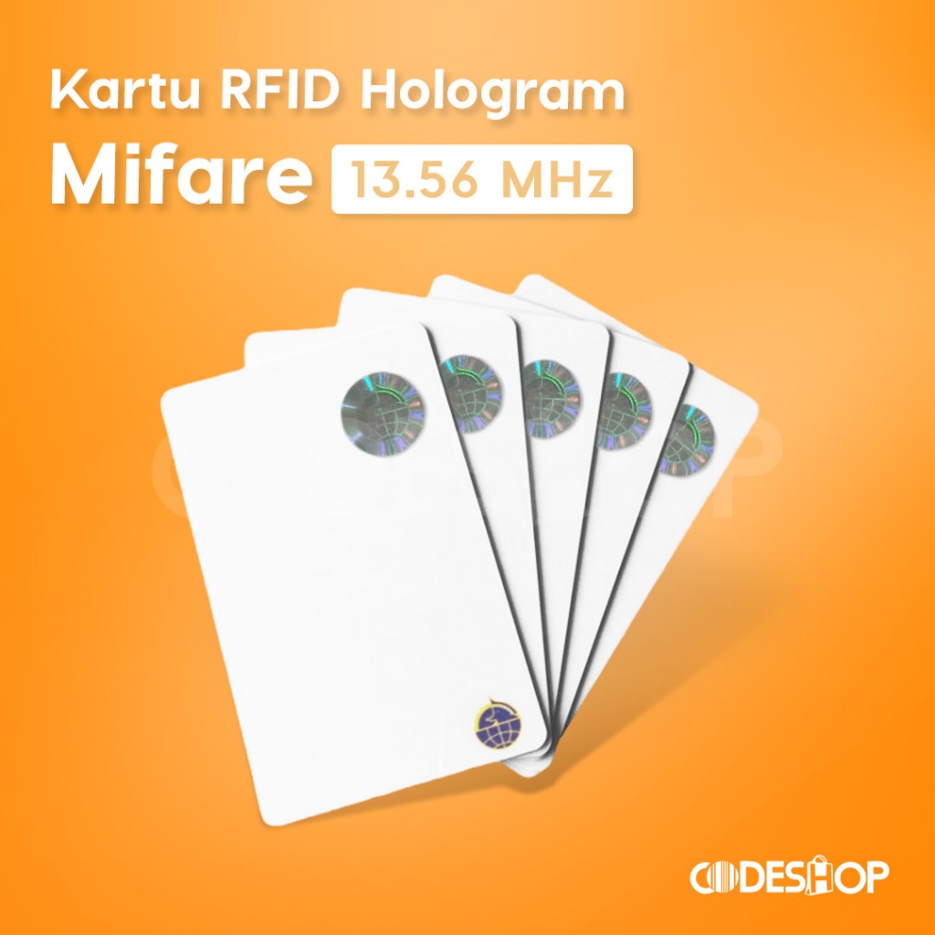 

Kartu RFID Mifare 13,56 Mhz Hologram PVC ID Card Kartu Akses Smartcard