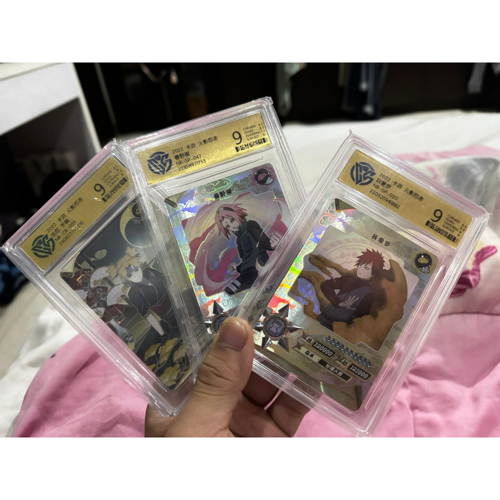 kartu naruto kayou sp,sp dan cr slab grading