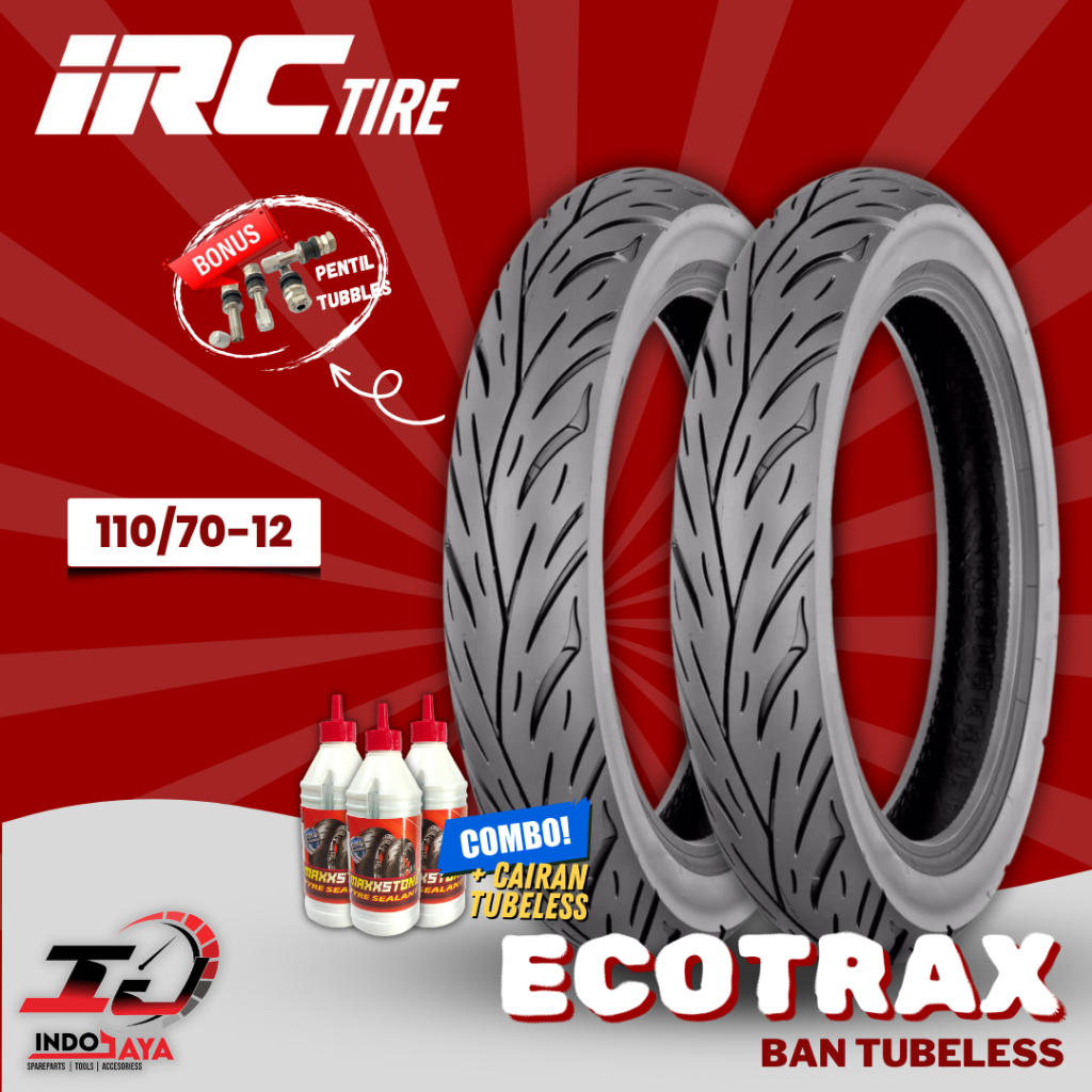 [READY COD] BAN IRC ECOTRAX NR96 110/70-12 RING 12 R12 / BAN TUBELESS IRC RING 12 BAN MOTOR SCOOPY /