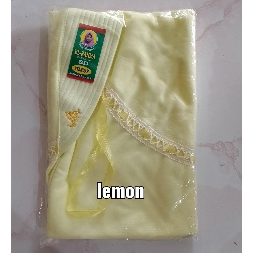 Jilbab anak sekolah jilbab robbani warna lemon kuning lemon lime kuning muda anak paud TK SD SMP SMA