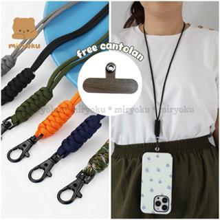 MOTE RIBBON Tali Panjang Gantungan Hp Lebar Tali Lanyard Strap Hp Tali Gantungan Leher Tali Bulat Pa