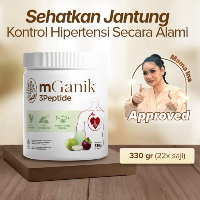 

(BONUS GIFT!) PROMO mGanik 3Peptide 330gr Apel Manggis Suplemen Jantung Kardiovaskular Kolesterol Hipertensi - Metafiber Leci Yuzu Cocopandan - Superfood Multigrain Kurma Labu Pengganti Sarapan Suplemen Diabetes