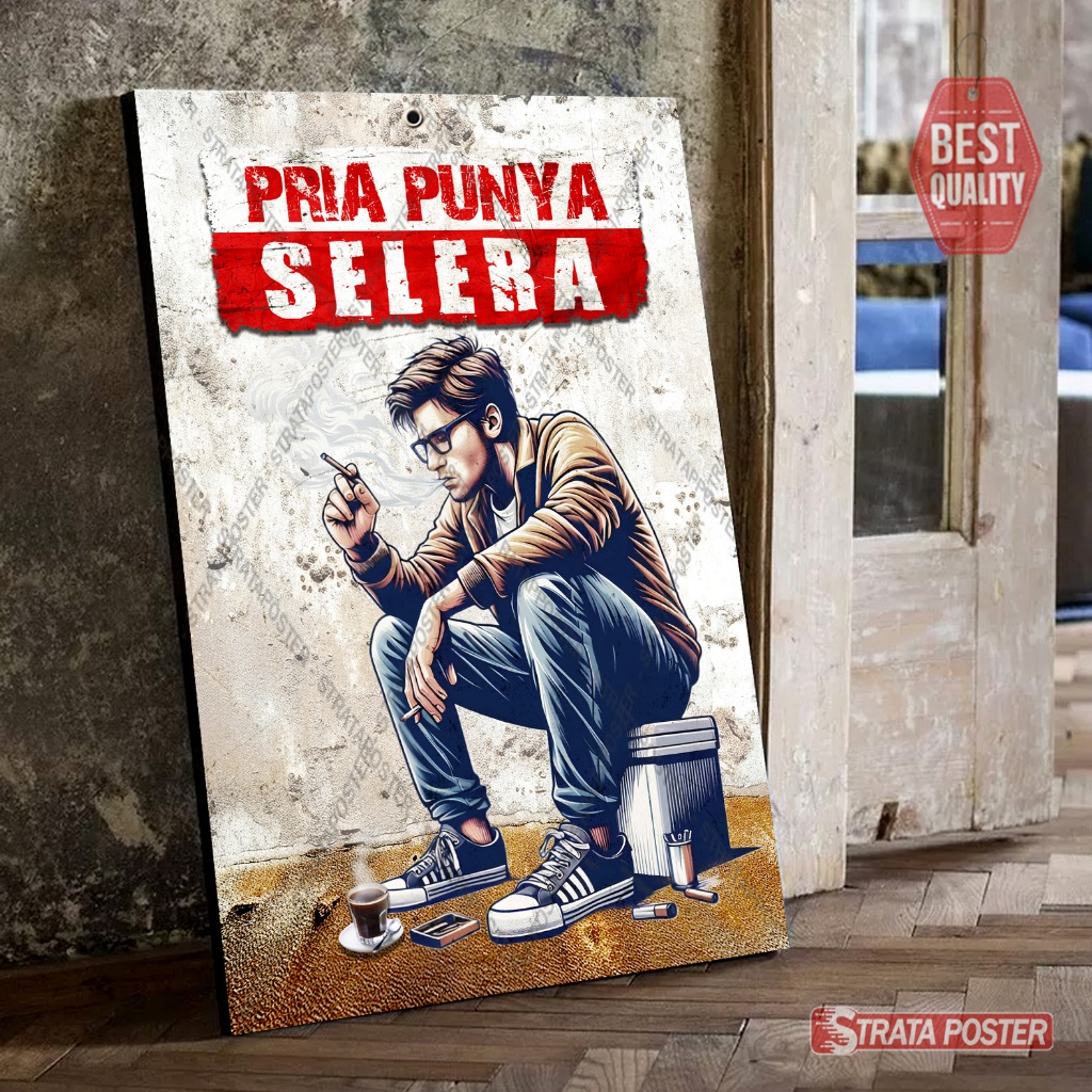 Poster dinding kamar cowok Dekorasi kamar vintage