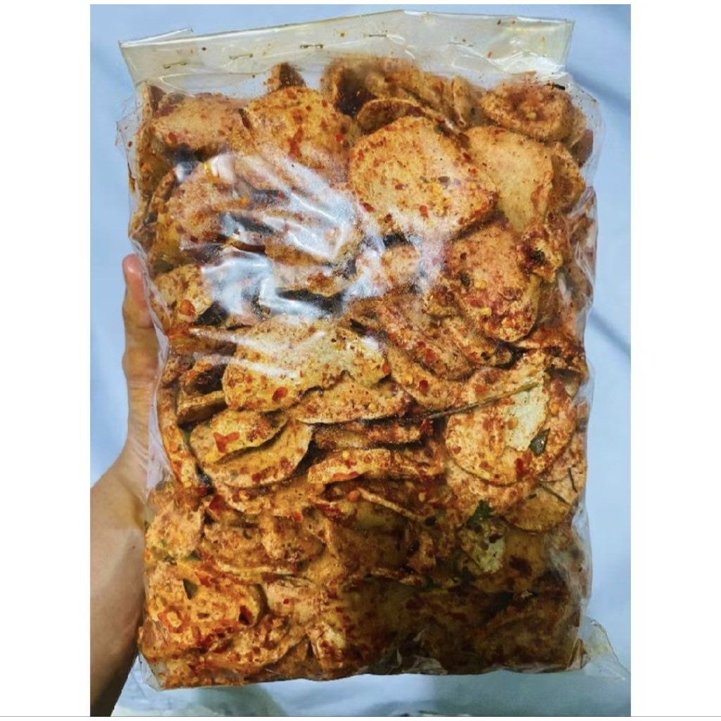 

basreng keripik/pedas daun jeruk/original daun jeruk kemasan 500gr