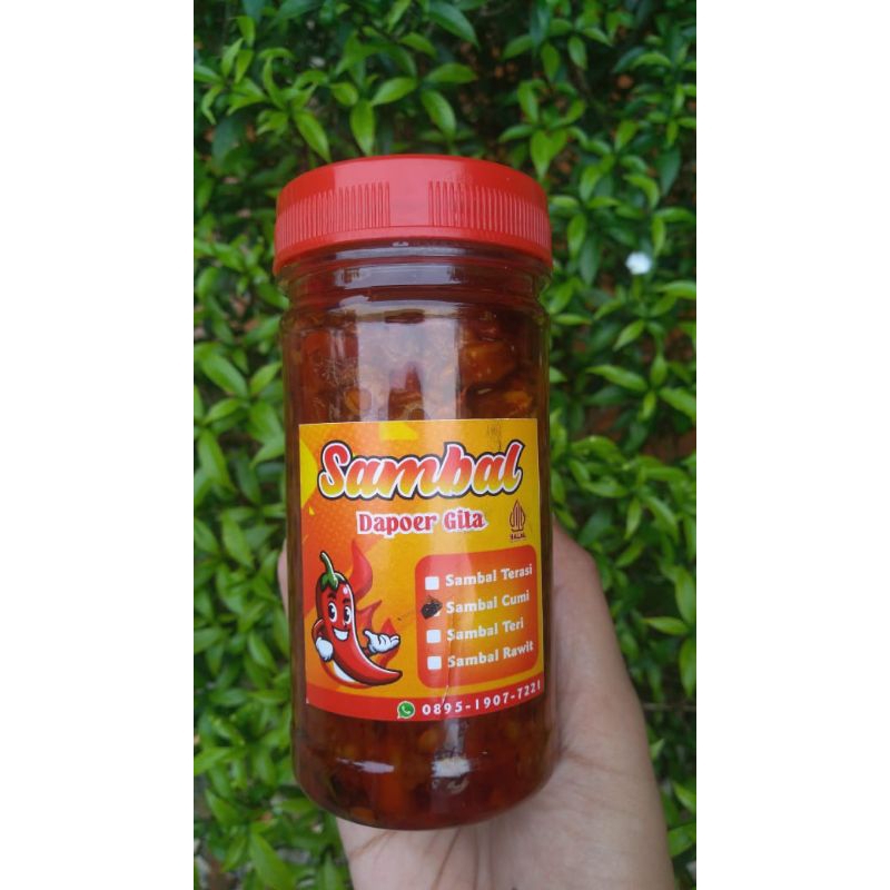 

Sambel merah/hijau/cumi/teri medan/teri jengki/tongkol dll