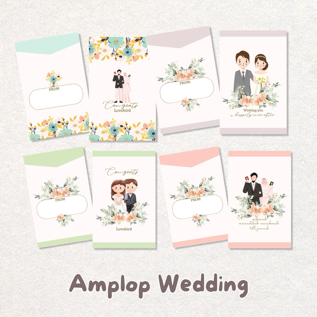 

Amplop Wedding | Amplop kondangan pernikahan aesthetic