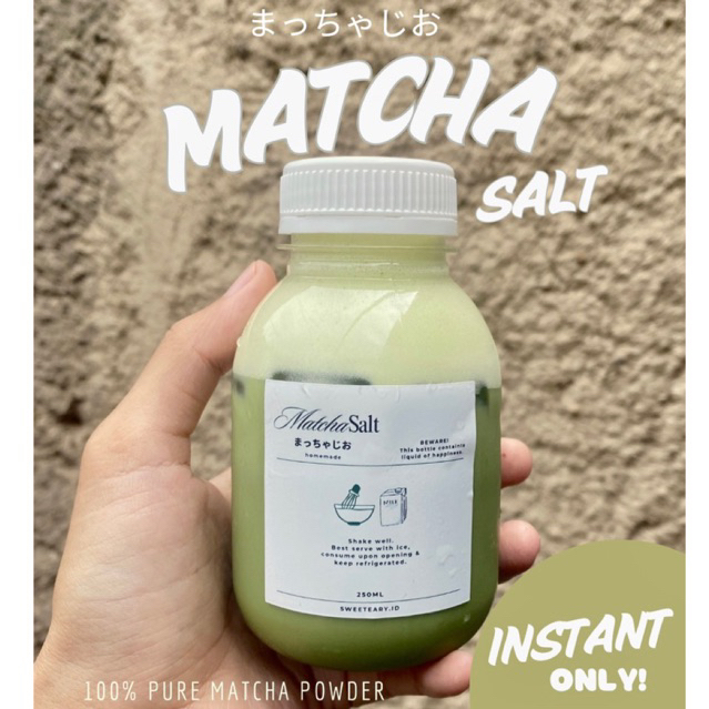

Pure Matcha Salt - 250ml (KHUSUS PENGIRIMAN INSTAN)