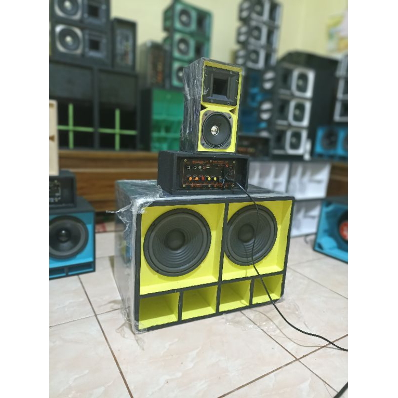 sound miniatur 8 inch paket lengkap box miniscop siap bunyi