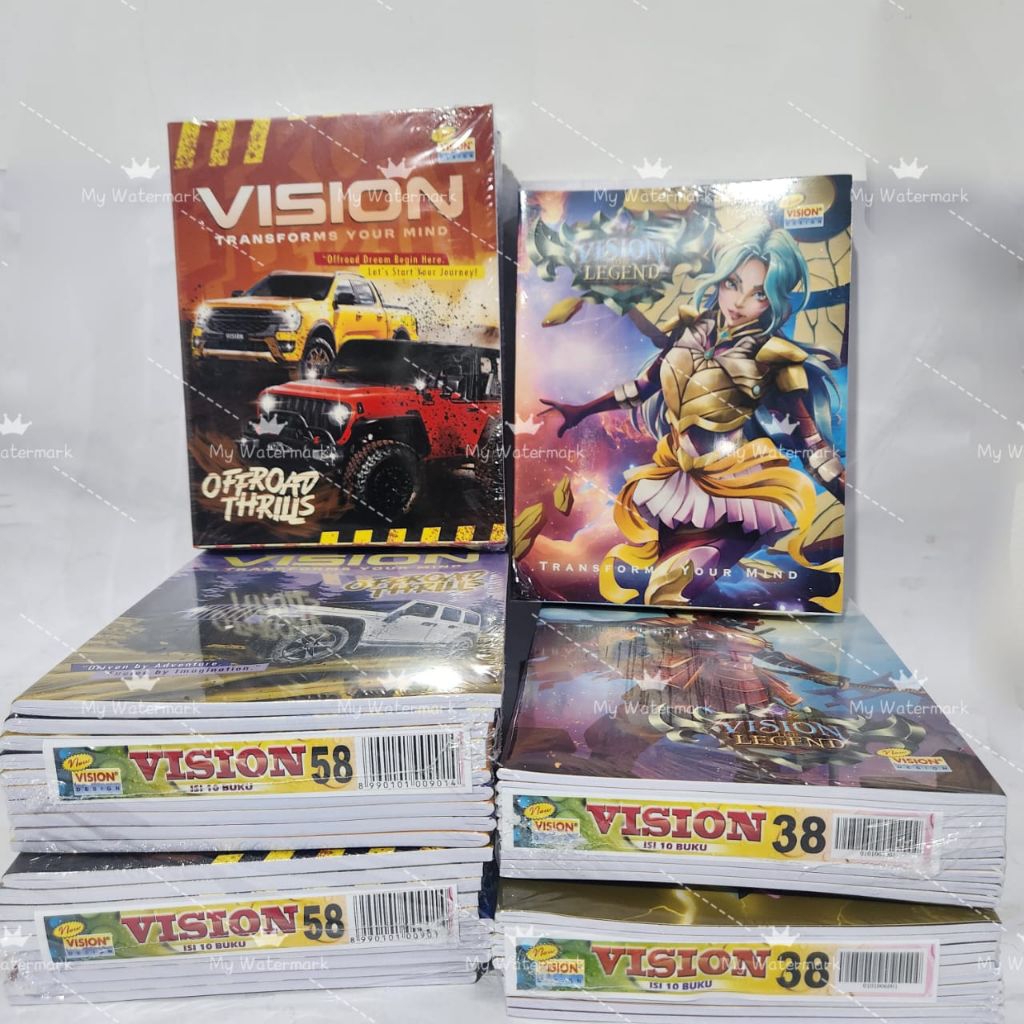 

Buku Tulis VISION Mobil / Mobile Legend 38 58 lembar