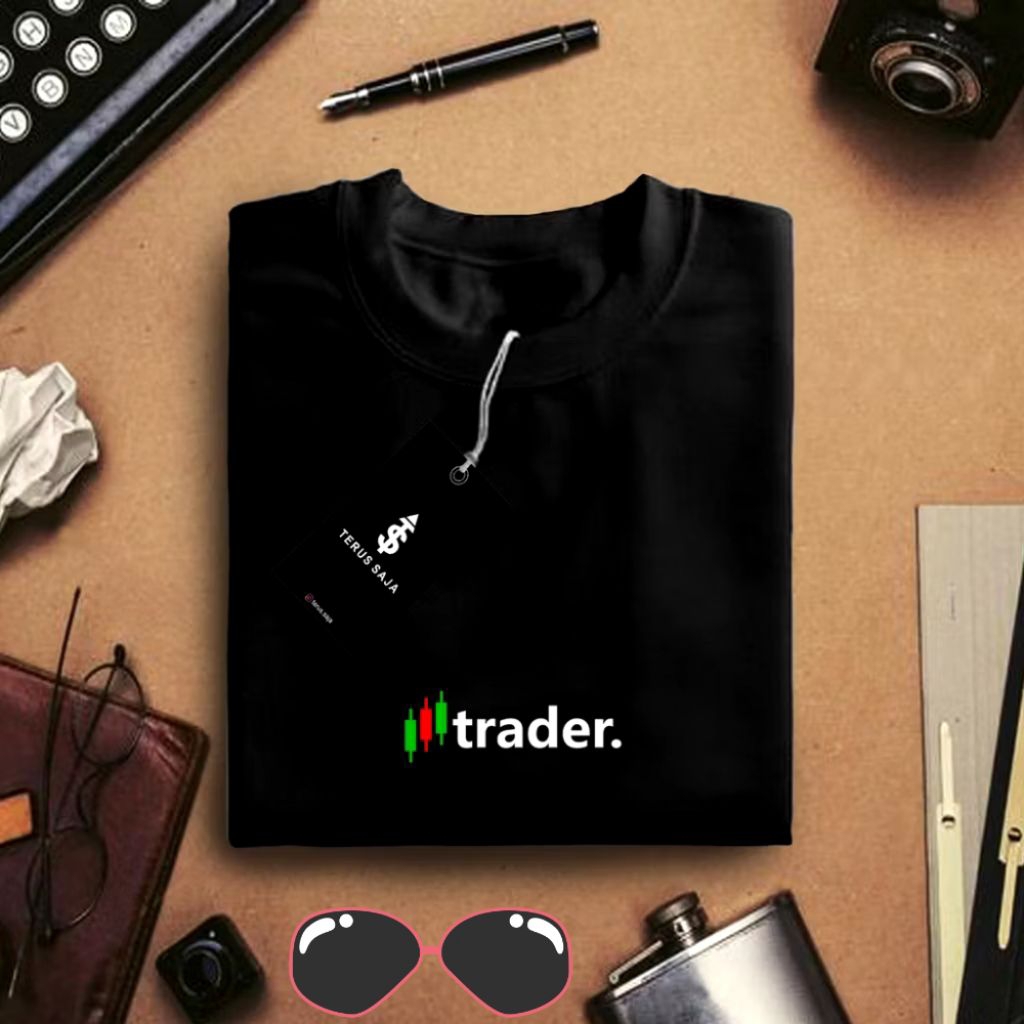 Kaos Trader/ Kaos Saham/ Kaos Trading/ Kaos Pakaian Atasan Pria Wanita