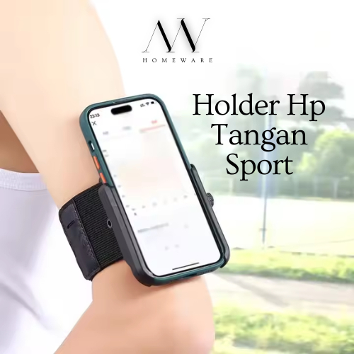 Wristband Phone Holder Armband 360° Rotatable Universal Sports Holder HP Sporty Pergelangan Tangan L