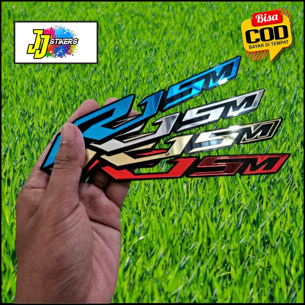 EMBLEM R15M LOGO AKRILIK R15 BUKAN STIKER R15M AKSESOSRIS R15M