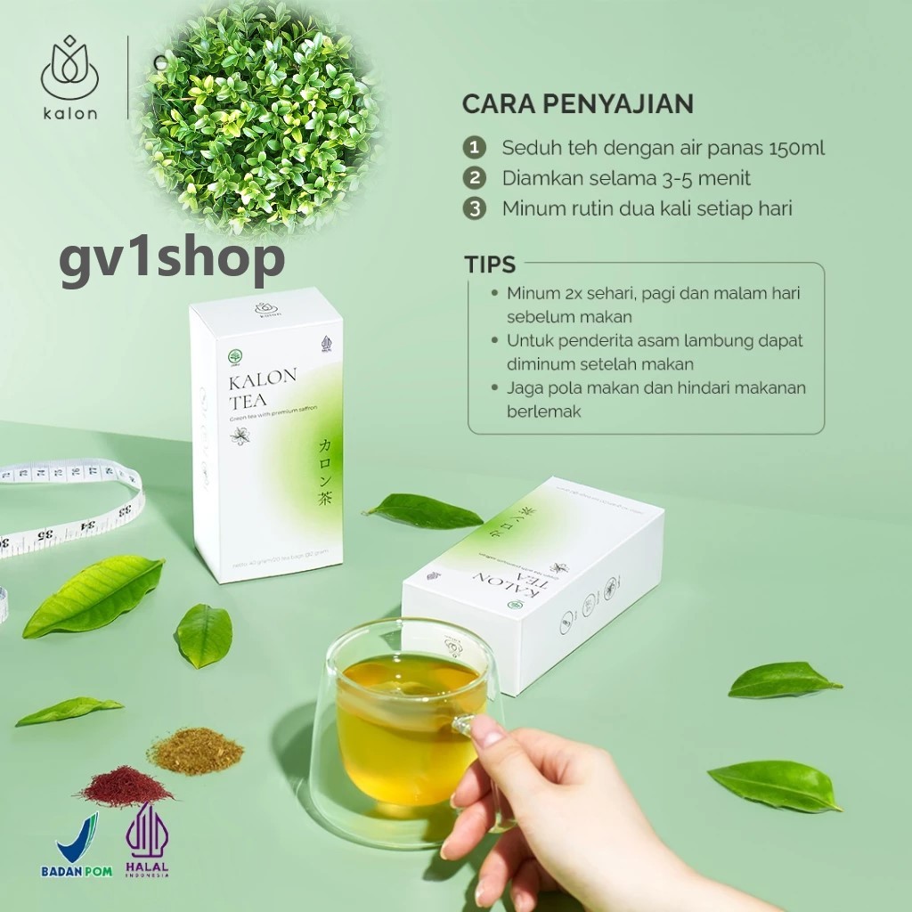 

Kalon Tea Green with Premium saffron pelangsing 40g