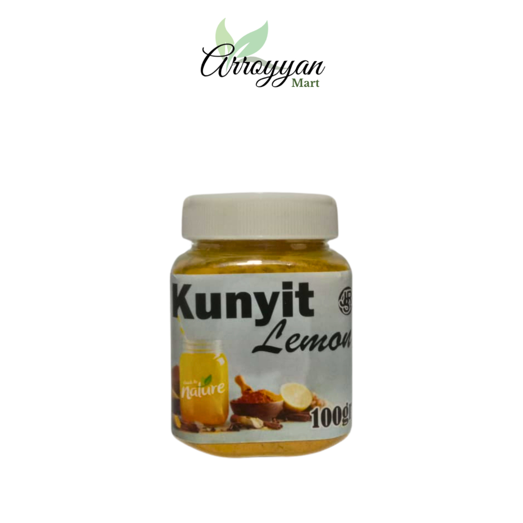 

kunyit lemon minuman sehat halal dan enak mengandung vitamin C tingkatkan daya tahan 100gram tubuh tangkal radikal bebas