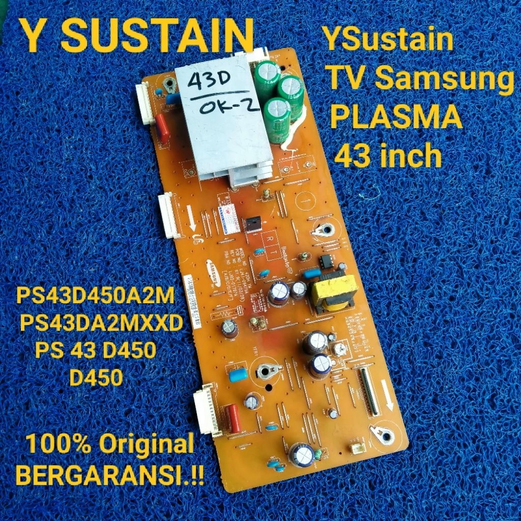 YSustain / yMain Samsung PLASMA 43inch PS43D450A2M, PS43D450, PS 43D450 PS43DA2MXXD Y Sustain / Y Ma