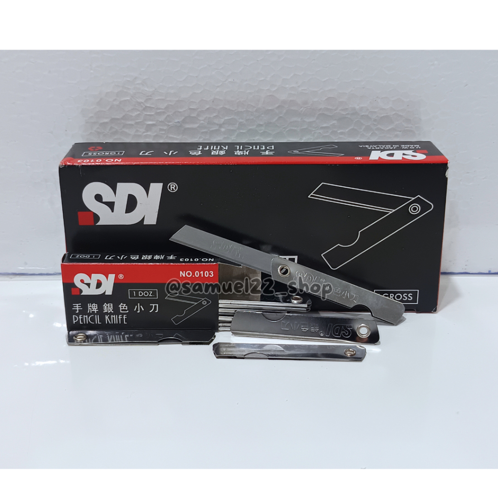 

Cutter Lipat Pensil / Pencil Knife SDI 12 pcs
