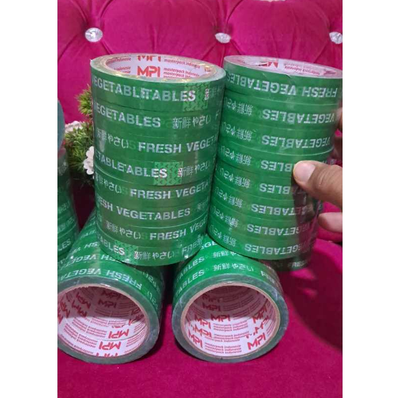 

Isolasi Fresh Hijau 18 mm x 50 Meter - Lakban Untuk Sayur & Buah Fresh. Harga Per PCS