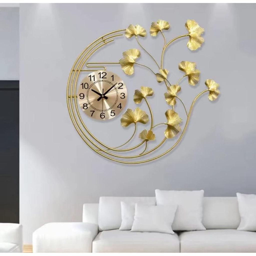 Jam dinding merak jam jumbo luxury jam mewah hiasan dinding jam mewah