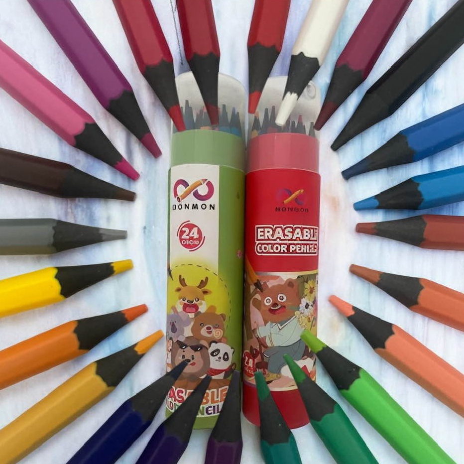 

KODE X84J PENSIL WARNA BISA DIHAPUS AMAN TANPA MERKURI BAHAN TIMBAL 12WARNA