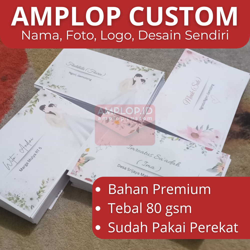 

(isi 100 lbr) Cetak Amplop Kondangan Custom Nama & alamat | Wedding Envelope Amplop sumbang | amplop custom nama | Amplop Nikahan Kustom