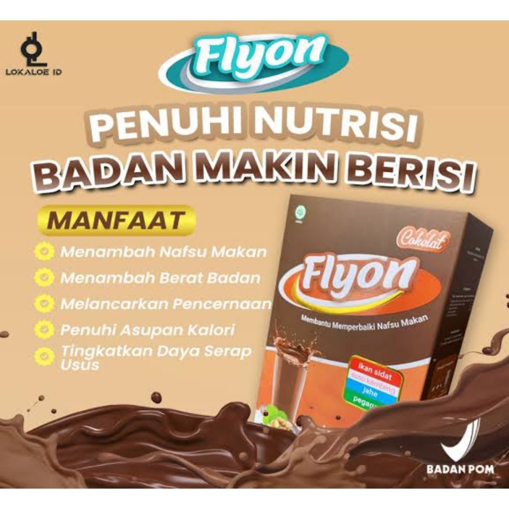 

Susu Flyon BPOM Varian Coklat Untuk Penggemuk Badan Herbal BPOM