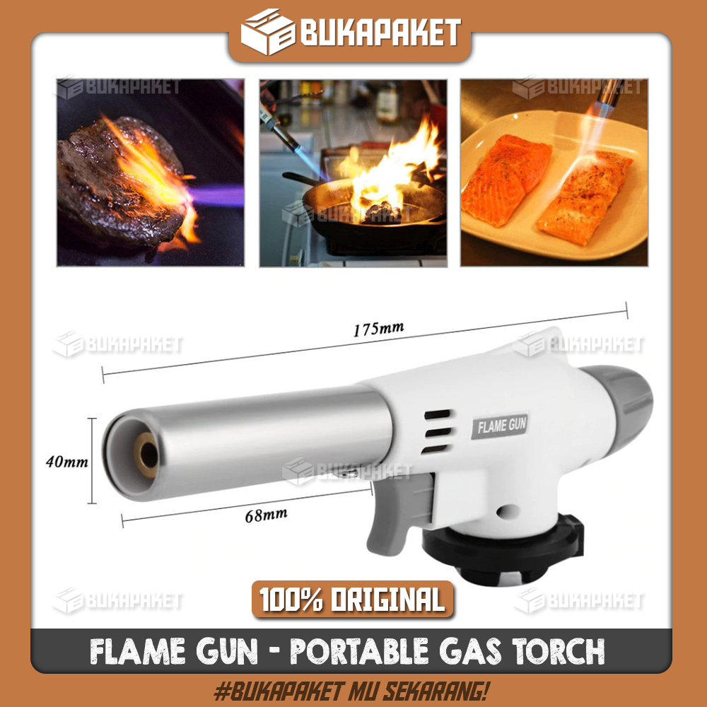FLAME GUN - Portable Gas Torch / Pemantik Api Gas Kaleng Portable