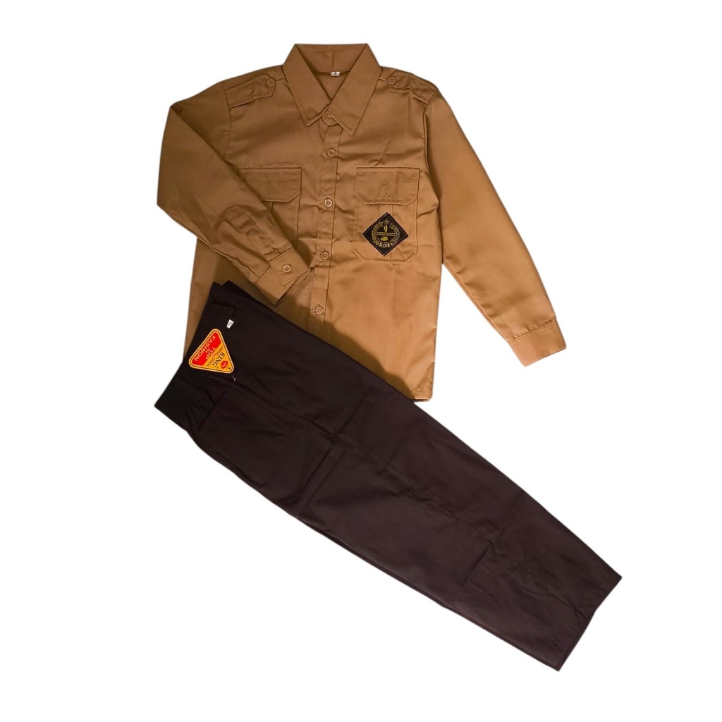 Seragam Sekolah SD MI - Setelan Seragam Merah Putih SD Lengan Panjang Laki Laki - Setelan Seragam Pr