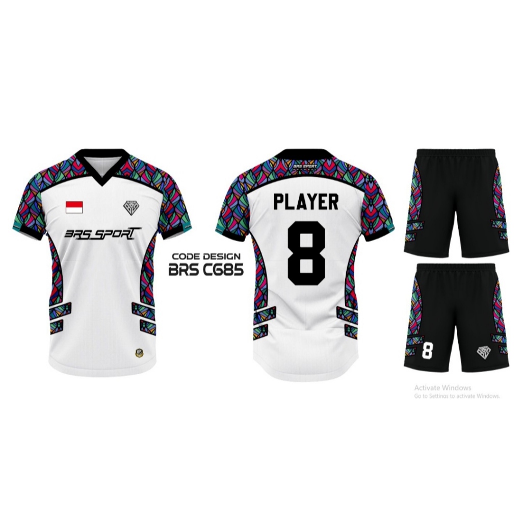 JERSEY SERAGAM STELAN TIM FUTSAL SEPAK BOLA DRY FIT PREMIUM MOTIF FULL PRINTING BEBAS CUSTOM GRATIS 