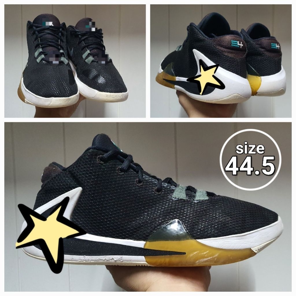 Sepatu Basket Low zoom Freak One Black size 44.5 second oray shoes